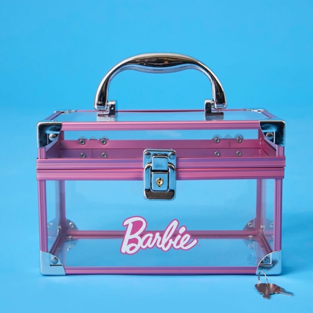 Brand new Barbie clear box with lock and key 💓